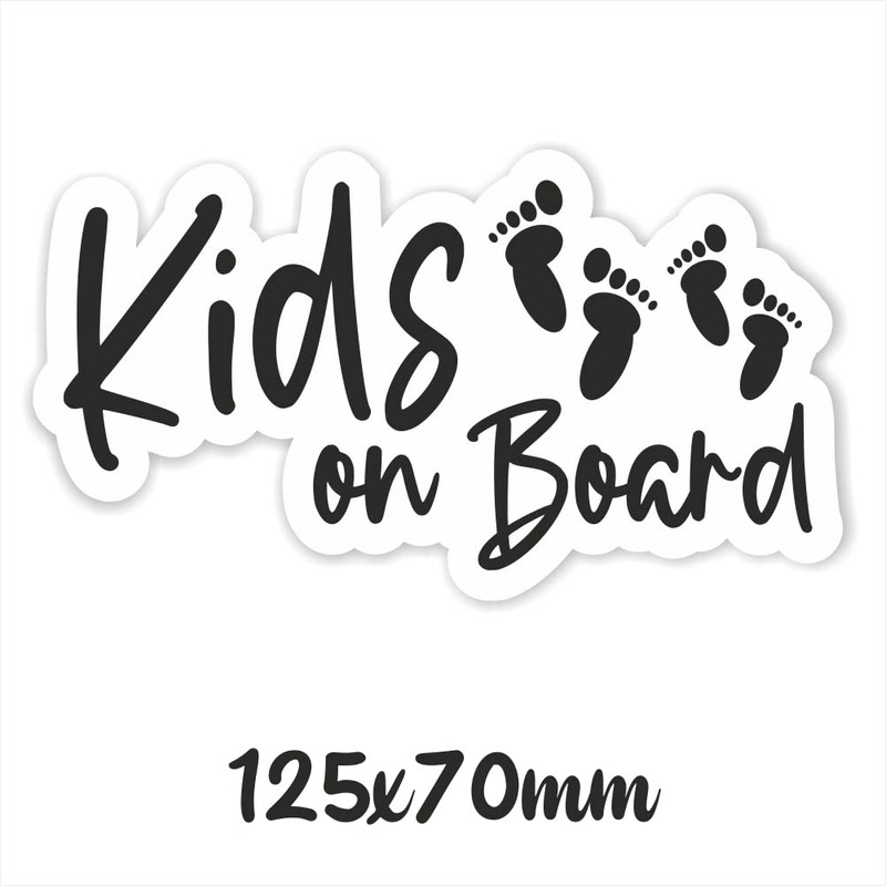 Folien-Zentrum - Kids on Board 12.5 x 7 cm -