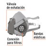 Truper Expert RES-X, Respirador profesional, bandas elásticas ajustables
