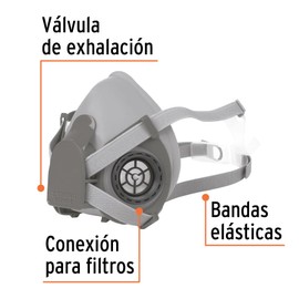 Truper Expert RES-X, Respirador profesional, bandas elásticas ajustables