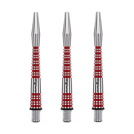WINMAU Dart Shaft - Triad RX Aluminium Dart Stems - 1 Set per pack (3 darts Shafts in total) - Professional Darts Accessories - Red Medium Shafts