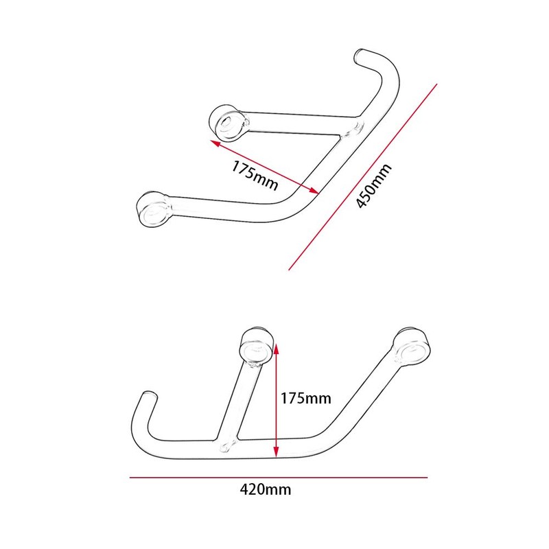 Motorcycle Steel Crash Bar Highway Freeway Engine Guard Bumper Frame