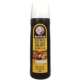 Bulldog Vegetable and Fruit Semi-Sweet Sauce,16.9 Ounce