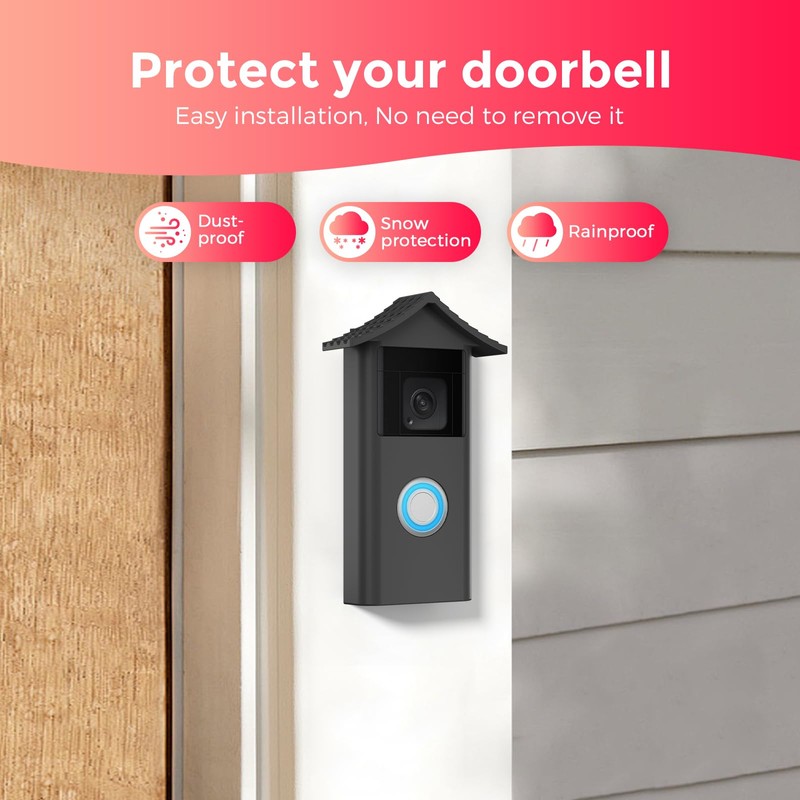 Augstci Silicone Case for Ring Battery Doorbell 2024 - Military-Grade