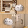 Gobrico 2 Pack Door Knobs,Brushed Nickel Passage Ball Door Lock