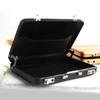 Opexicos 2Pcs Lock Box Modeling Suitcase Aluminum Metal Business Card