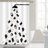 Cat Shower Curtain Funny Cute Cartoon Animal Raining Head Modern