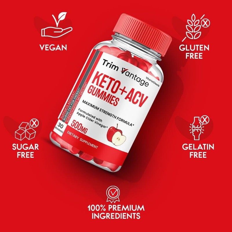 Trim Vantage Keto ACV Gummies, TrimVantage ACV Max Strength Supplement