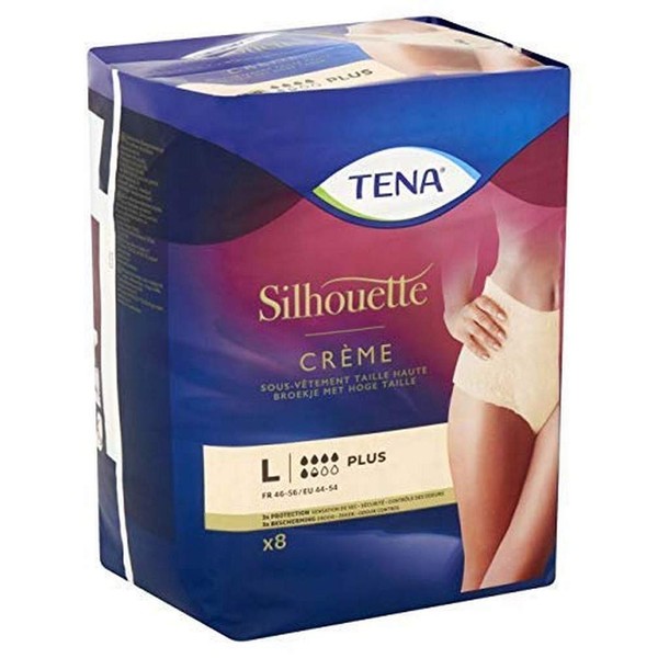 TENA Silhouette Plus High Waist — Inkontinenz-Einweg-Unterwäsche — nach der