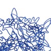 100pcs Blue Birds Paper Clips Creatively Cute Plated Metal Bookmark