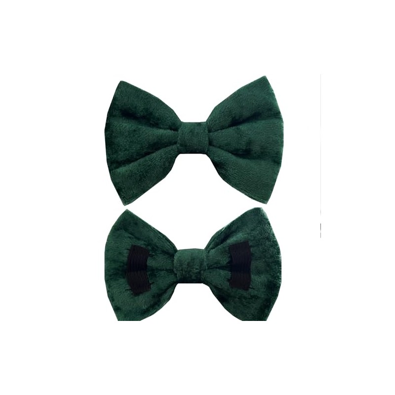 New Dogs Bow Tie Valentine's Day Velvet red LOVE Elastic