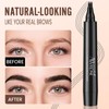 AWROSE Eyebrow Pencil, 2 Pack 3D Waterproof Microblading Eyebrow Pen
