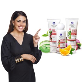 Ayouthveda Anti-Acne Gift Pack Oil Control Mattifying Moisturizer Cream, Acne Enemy Face Wash Gel, Acne Enemy Clarifying Facial Toner, Kunkumadi Face Scrub Nourishing Exfoliator