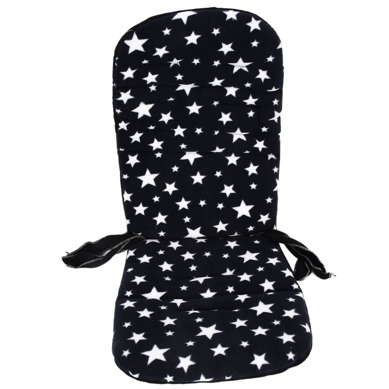 Baby Stroller Cushion Soft Flannel Star Pattern Universal Infant Trolley