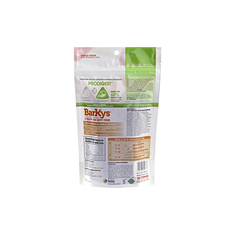 Barkys 25 Palitos Carnaza 5"x10" Energy + Immunity - Sabor