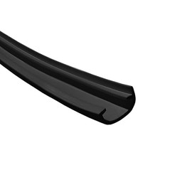 Automotive Authority Black RV Marine Camper Vinyl 5/8" x 25' Trim Molding Flexible Screw Cap Cover (25 ft, Black)