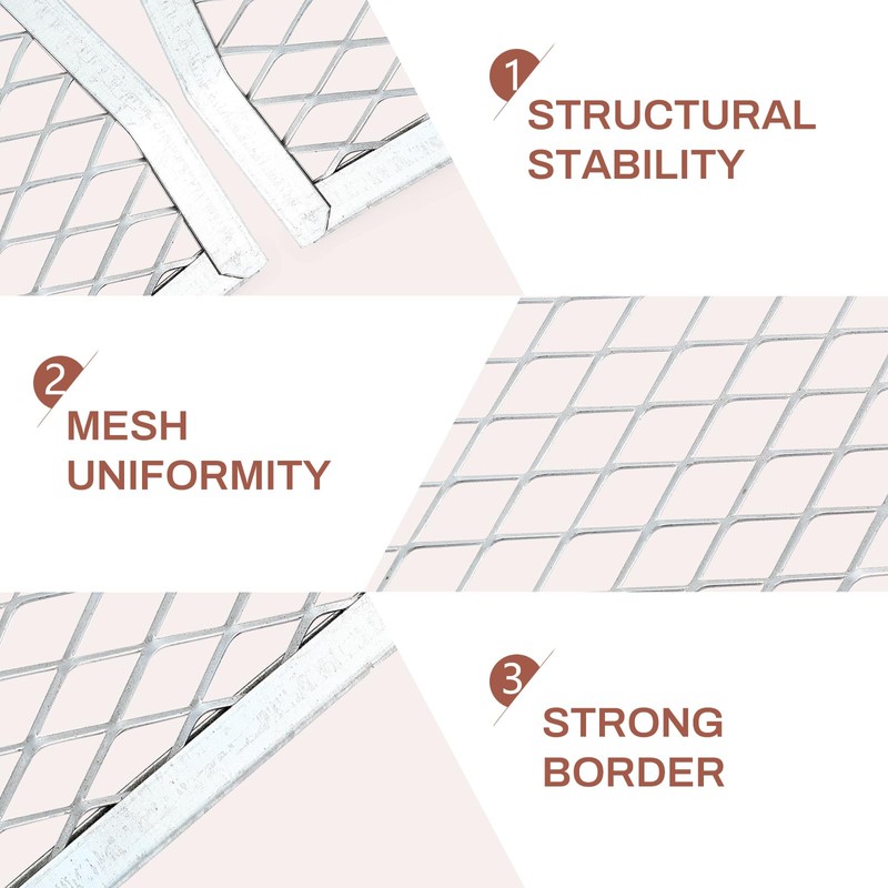 Landhoow 12 Pcs Paint Roller Grid 4 Sided Metal Bucket