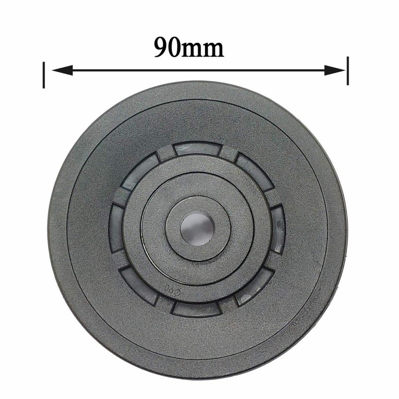 Profelinx 90mm Pulley Wheel Bearing Nylon - Grooved Edge Wearproof