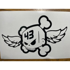 n/a Ken Block 43 Skull w/wings Die-cut Car Window Sticker. Buy 2 Get 1 FREE ! !