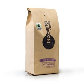 2lb Fair Trade Organic Colombian Whole Bean Light Roast, 100% Arabica Specialty Coffee, 32 ounces, 2 pounds, Bulk Coffee