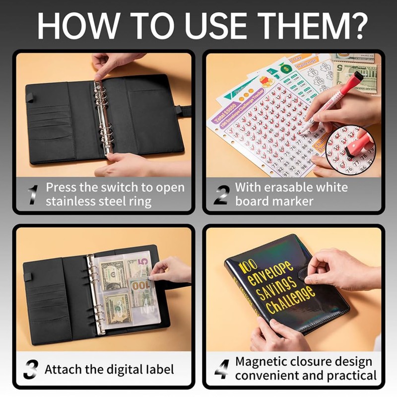 Money Saving Challenge Book, Money Saving Book for Money Challenge,