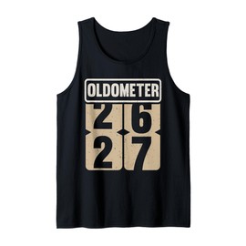 Oldometer 26-27 Funny Birthday Live Legend Turning 27 His/He Tank Top