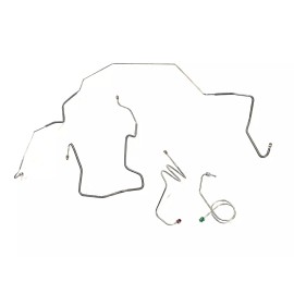 TheStopShop Galfan Coated Steel Front Brake Lines Fits 76-79 Ford F-100, Short Bed 2WD