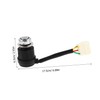 Alipis Car Ignition Switch with Key Durable Pin Start Switch