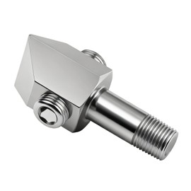 Oil Pressure Sensor Adapter Fittings Kit Includes 1/8-27 NPT Port Plugs, 90 & 45 Degree Sensor Ports, and 1/4 NPT Female-to-Male Tee Adapter for Small Block V8 Engines