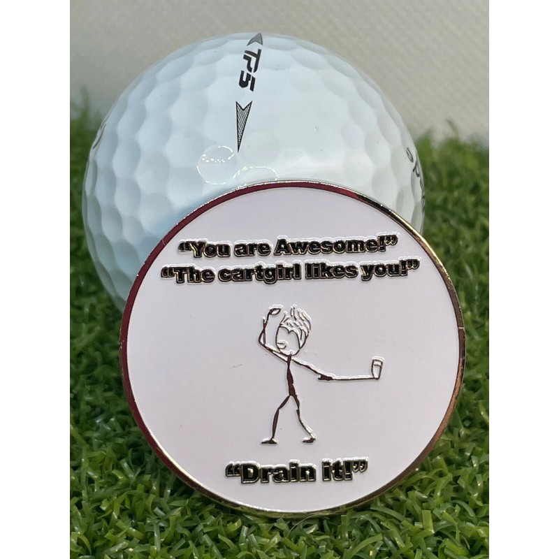 Golf Putting Aid - The Sure Path Ball-Marker (Alignment with