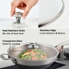 13 In Glass Lid for Frying Pan, Tempered Replacement Cover