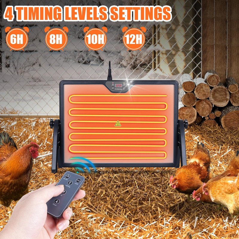 Chicken Coop Heater Radiant Chicken Heater for Inside Coop 180W