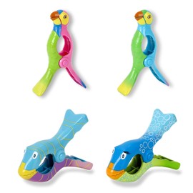 Bath Towel Clips 4 Pieces Beach Towel Clips Towel Clips for Beach Loungers Large Clothes Pegs Towel Clips Bath Towel Clips Windproof Plastic Clips for Laundry Beach Towel Bath Towel