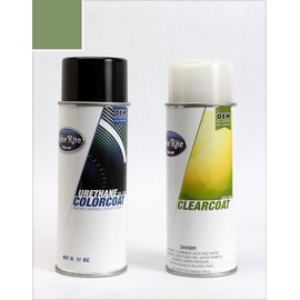 ColorRite Aerosol for Ford All Automotive Touch-up Paint - Lime Gold I (1967) - Color+Clearcoat Package