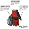 West County 044B/XS Women's Landscape Gloves – X-Small, Brick, Work