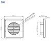 Kair Terracotta Louvred Grille 155mm External Dimension Wall Ducting Air