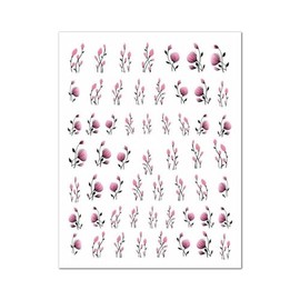 Generic Birds Flower Nail Sticker Peony Strawberry Guava Daisy Sunflower Branch Decal 519 Nail Wraps Stickers Manicure Supplies for Women Nails Full Long Lasting Easy Apply and Remove