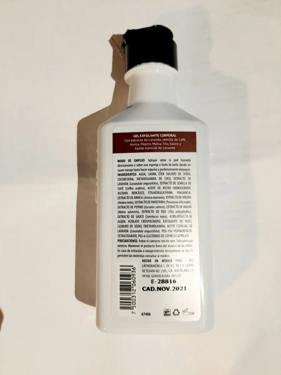 Blen Gel Exfoliante Corporal Café Y Lavanda Exclusivo 220 Ml