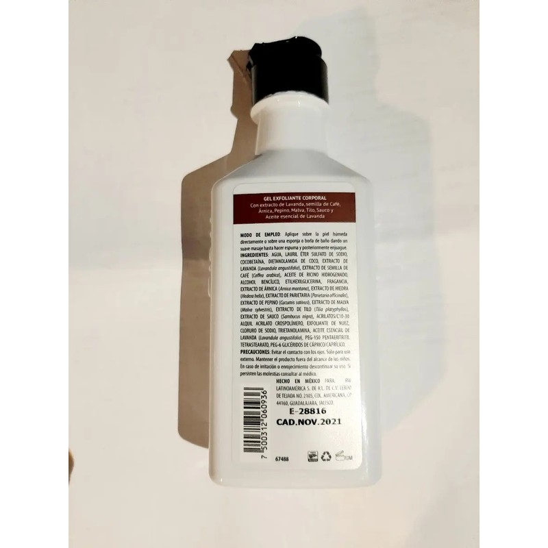 Blen Gel Exfoliante Corporal Café Y Lavanda Exclusivo 220 Ml