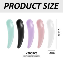 200 Pieces Beauty Scrapers, Cosmetic Spatulas, Mini Makeup Tools, Plastic Spatula, Mask Spatula, Beauty Spatula, Skin Care Accessories