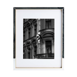 Mikasa Gold Mirrored 16x20 Matted to 11x14 Picture Frames, Horizontal or Vertica Display