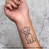 4 x 'Yorkie Poo Dog' Temporary Tattoos - Water Resistant,