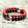 2pcs Mutual Attraction Obsidian Magnetic Pair Bracelet Black Pearl Relationship