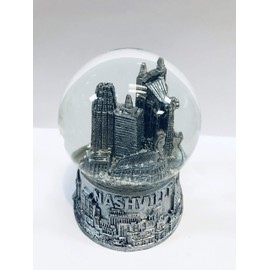 Souvenir Collectible Snow Globe Texas, Chicago, Kentucky, Nashville, St Louis, Florida, Atlanta 3.5 Inches Tall 65 MM Globe Collectors Choice (Nashville)