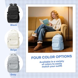 HYC00 School Backpack Girls Boys Teenagers School Bag, Backpack Women's Causal Daypack Travel School Bags 14 Inch Laptop Backpack for Girls Backpack Waterproof Bookbag College for School Backpacks, H4