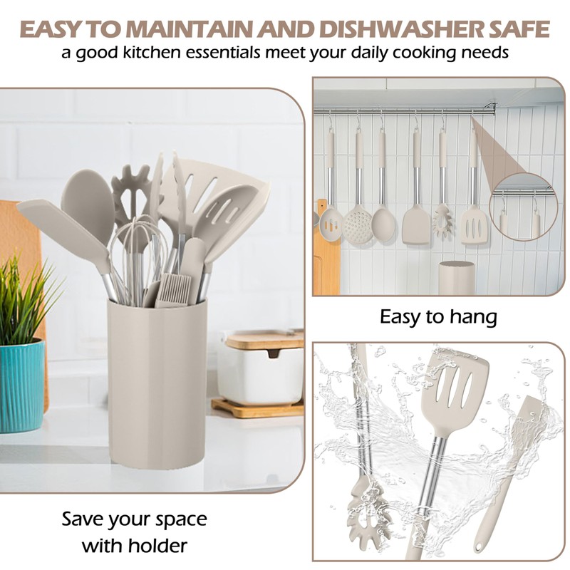 HaWare 29 PCS Silicone Cooking Utensils Set, Heat Resistant Kitchen