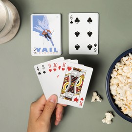 Lantern Press Vail, CO, Stylized Skier (52 Playing Cards, Poker Size Card Deck with Jokers)