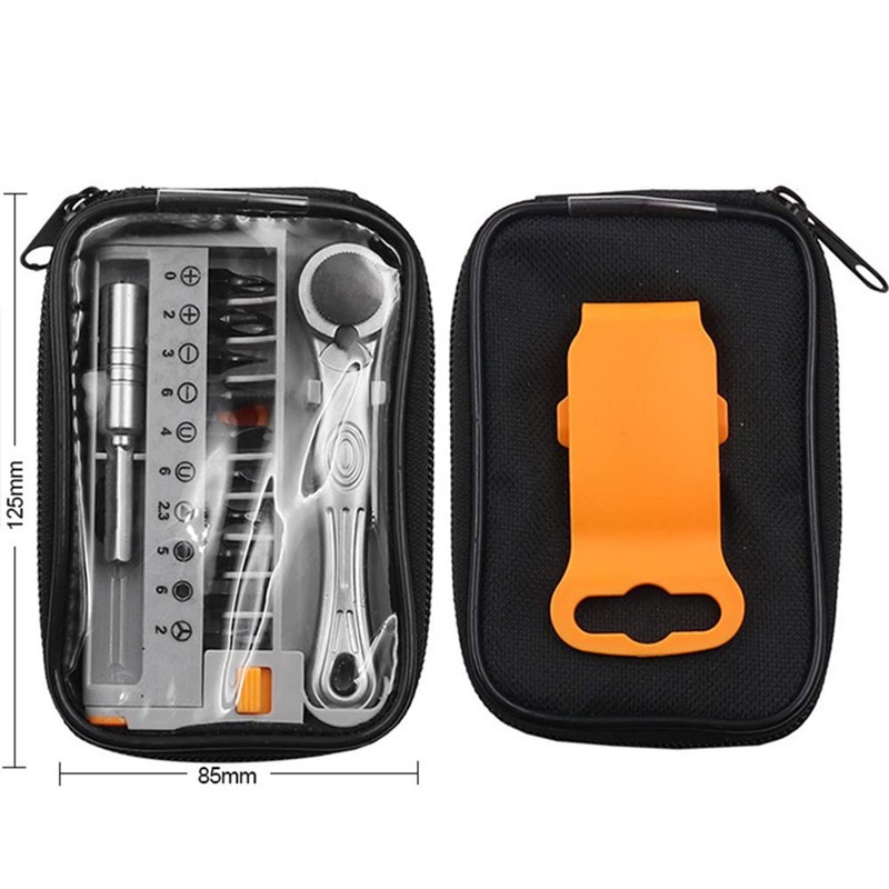 Omninmo 12pc 1/4 Mini Ratchet Wrench Pocket Screwdriver Set Mini