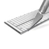 Cutting Ruler with Metal Edge 30cm Long 5cm Wide Transparent