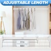 CorkLatta White Shower Curtain Rod 31 to 68 Inch,1 Inch