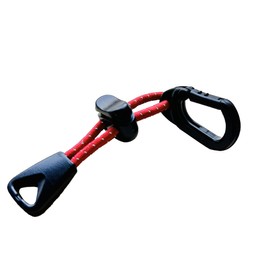 Tenugui Hook Cord with Carabiner, Made in Japan, Cord Hook, Total Length 3.3 inches (8.5 cm), Red